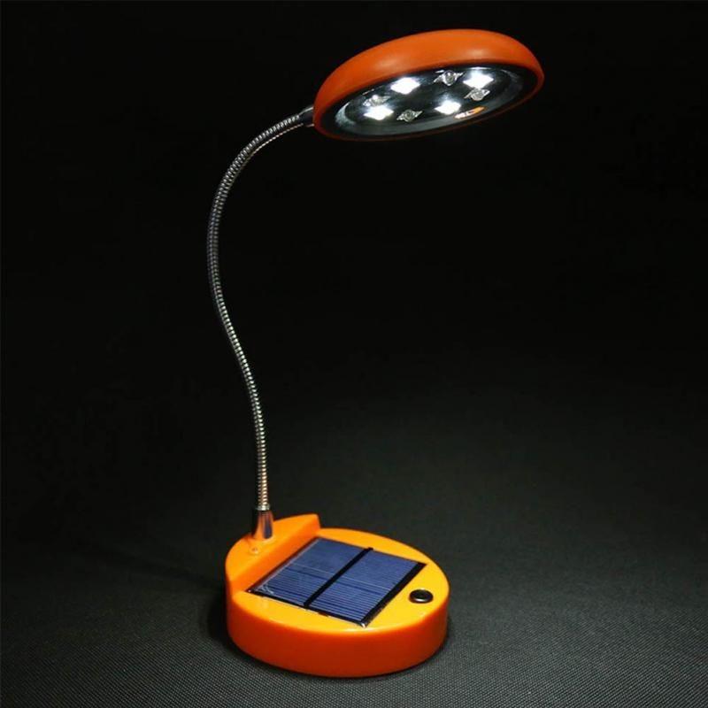Solar powered reading top lamp