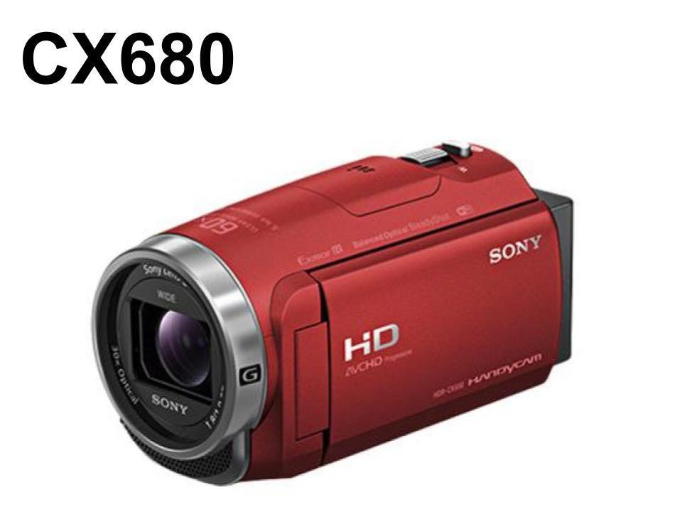 ☆美品☆SONY HDR-CX680(W) 128GBメモリーカード付 - ビデオカメラ