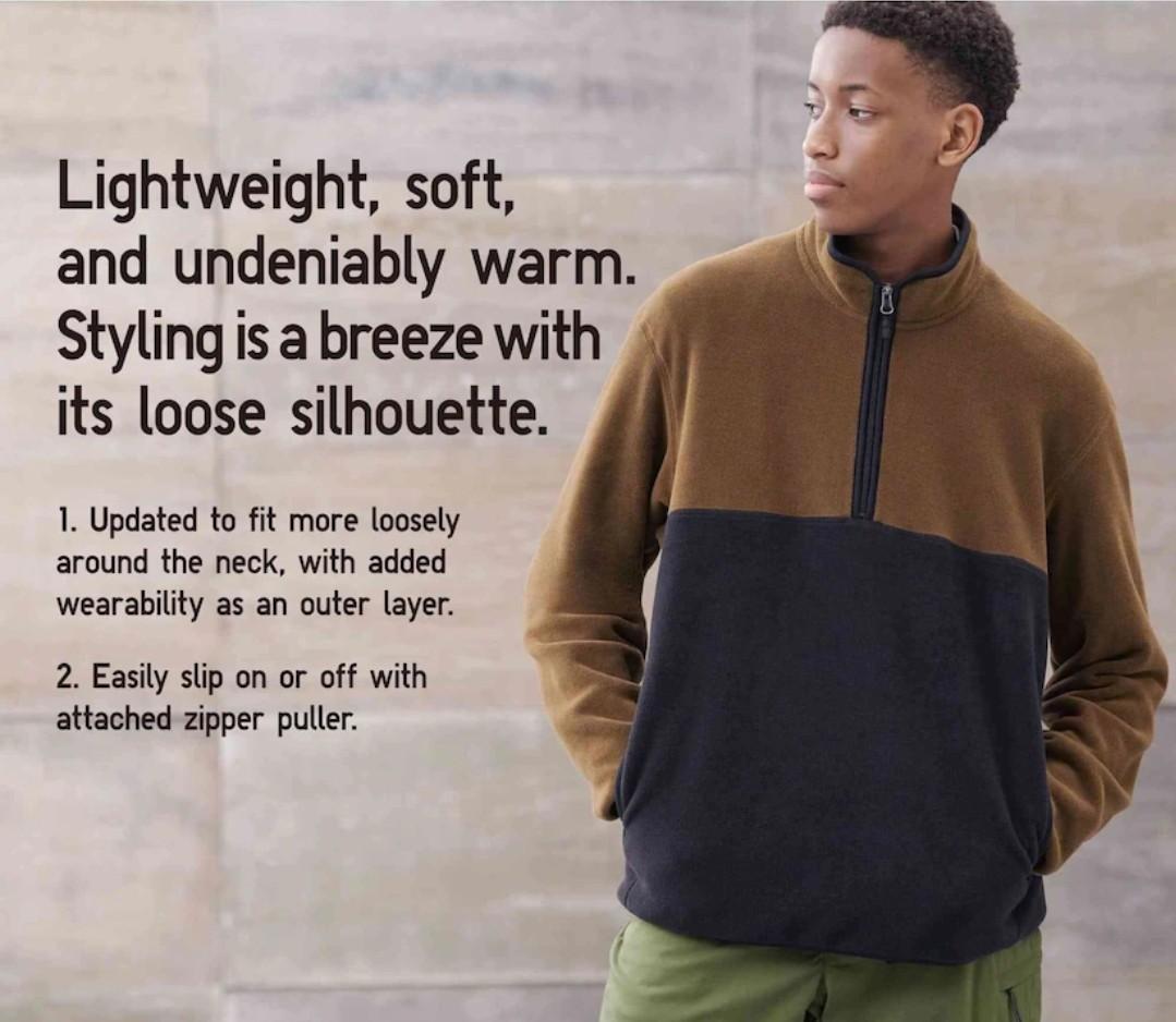 Uniqlo half hot sale zip fleece
