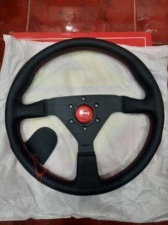 Momo monte carlo steering wheel (red stitch)