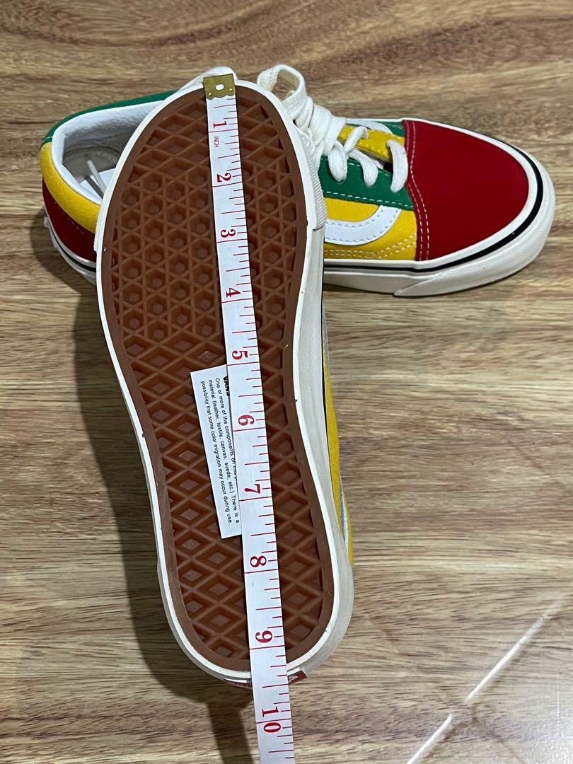 green yellow and red vans