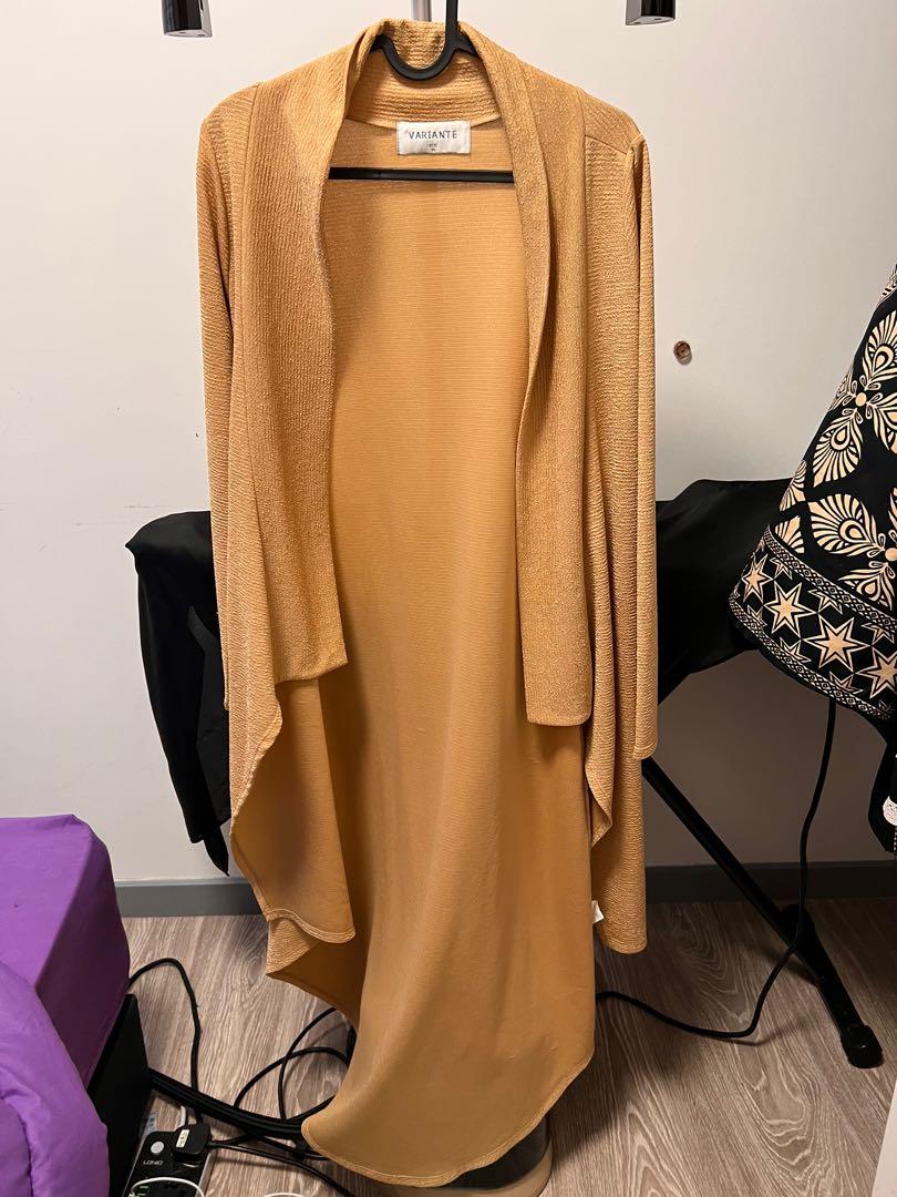 Variante long cardigan nude colour Women s Fashion Coats Jackets and Outerwear on Carousell