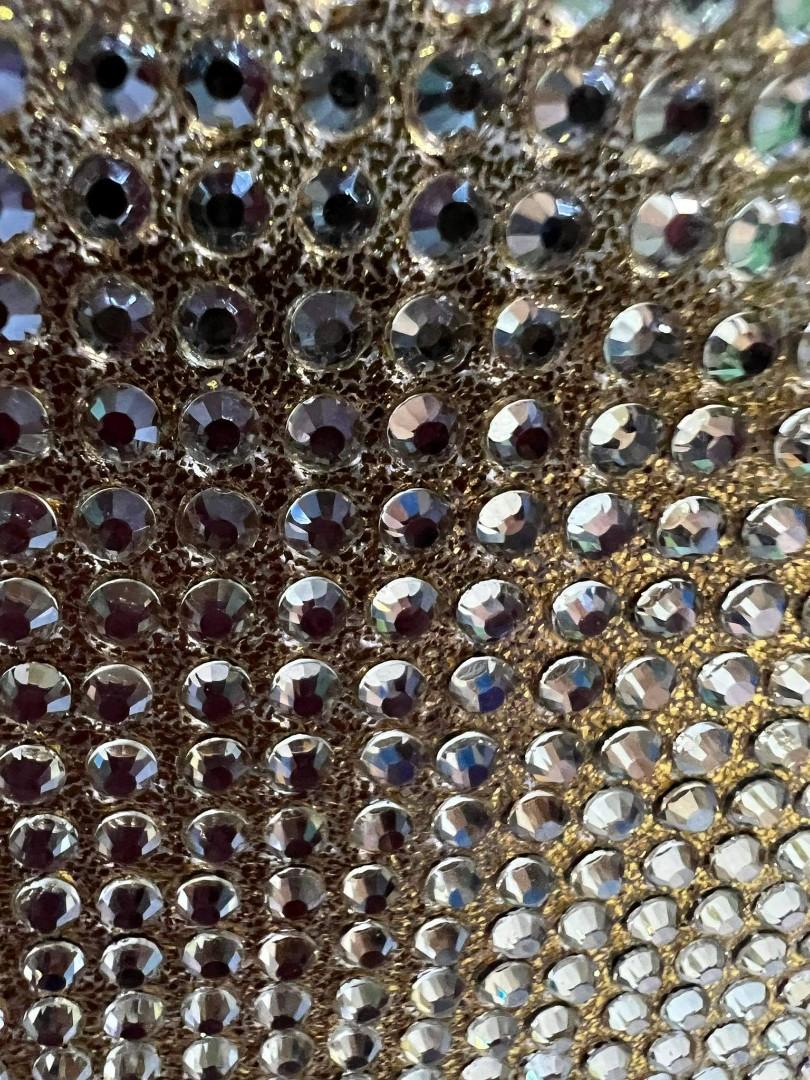 New Versace Gold Palazzo Sultan Medusa Swarovski Crystal Evening Shoulder  Bag