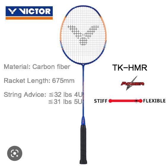 Victor Hmm Racket Victor Badminton racket HMR, Sports Equipment, Sports & Games, Racket ...