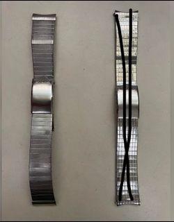 Vintage 18mm STEMA Bracelet Stainless Steel Curved Ends