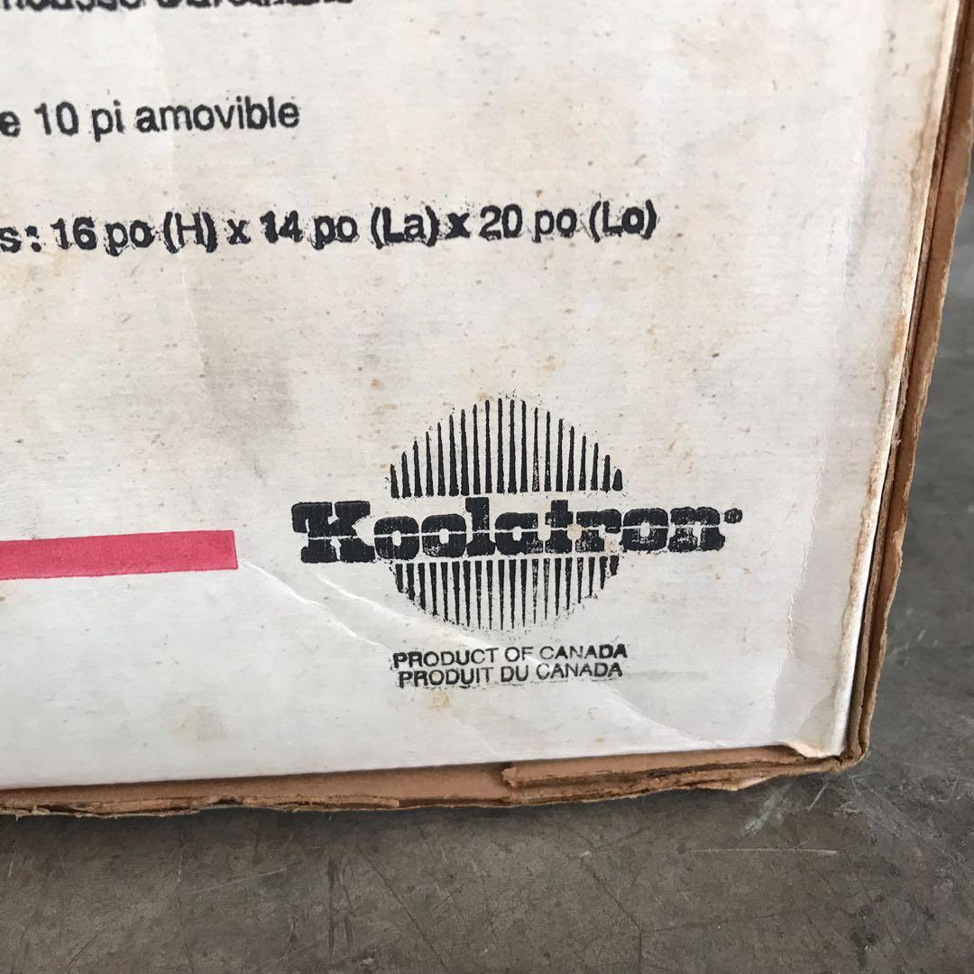 Vintage Koolatron Portable 12v Cooler Warmer Box Made in Canada like