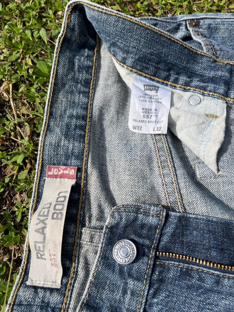 Vintage Levis 557 Distressed Flare Jeans J040 Men s Fashion