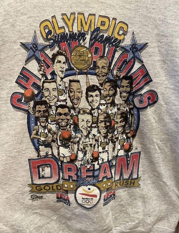 Rare PICK Vintage Olympic Barcelona NBA Crewneck 1992 Dream 