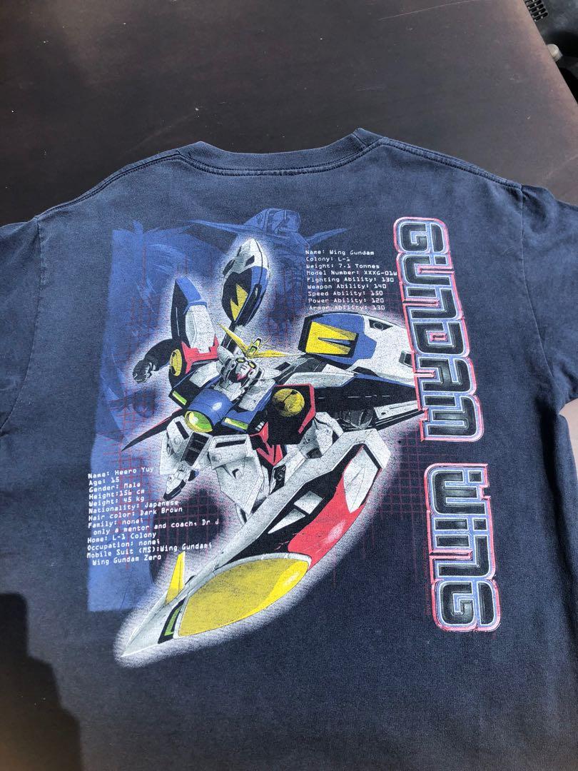 Vintage gundam wing sales shirt