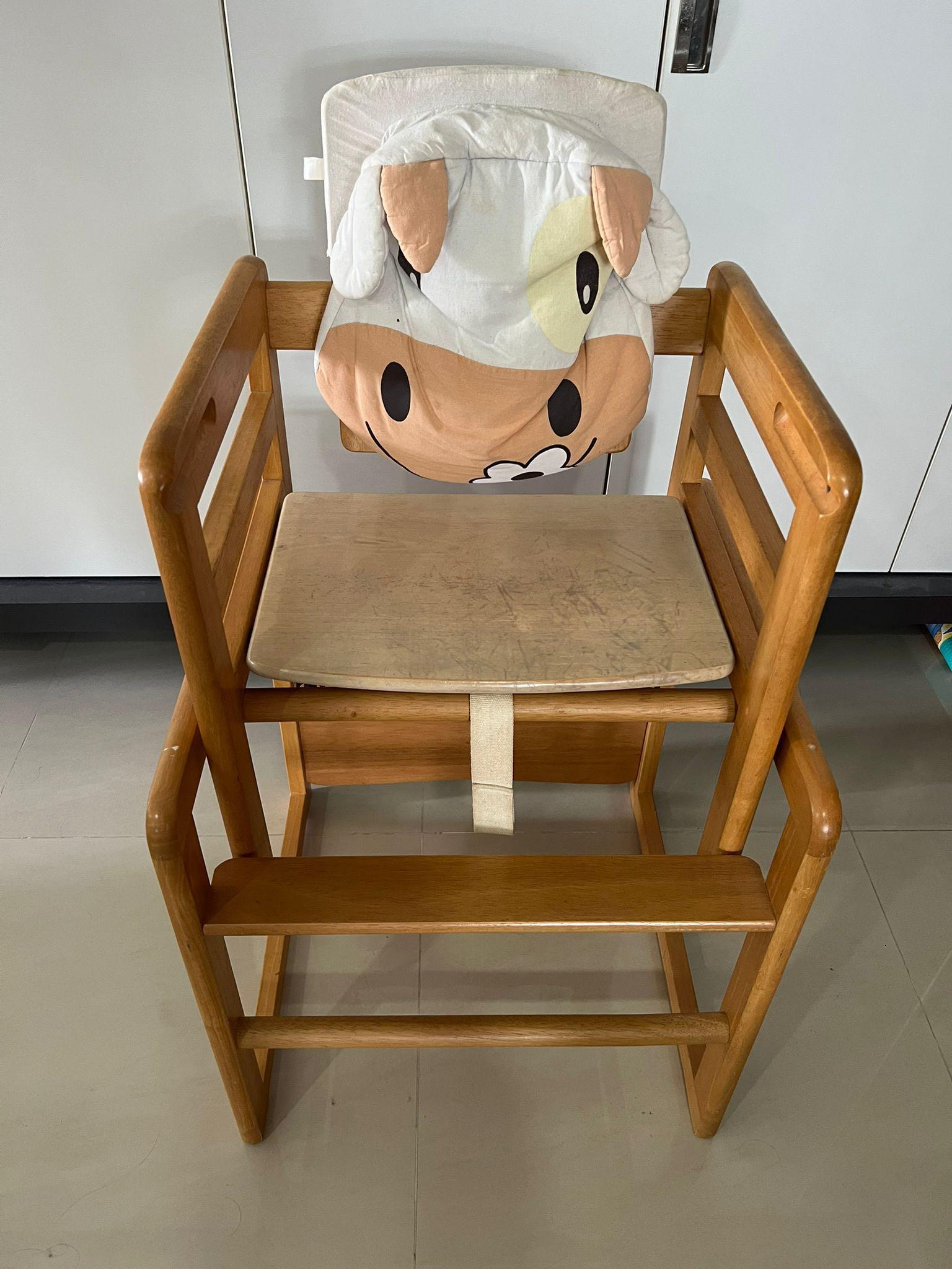 High chair deals table combo