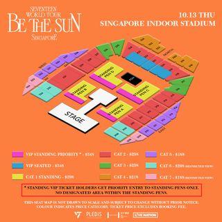 WTB SEVENTEEN BE THE SUN CONCERT TICKET