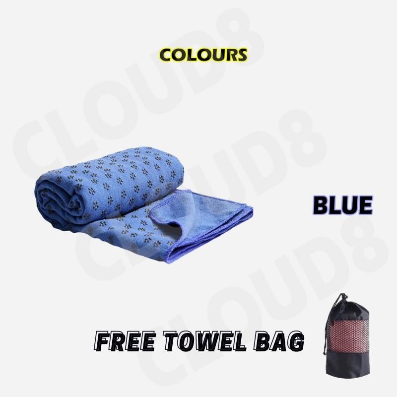 Yoga mat towel (Category: Other Sports Equipment and Supplies) located in Singapore. Submitted by ivanyee28 (Listing ID 1177458293, Image 7). Description: Product Features: Easy to Wash, Anti-slip, Soft Size:183cm x 61cm Purple, pink, blue Package Includes: 1 x Yoga Towel 1 x FREE Mesh Bag How to use. Before we start, lay down the towel over your Yoga Mat. it absorbs the sweat and increase the grip. ❣️NOTE: ✔️ Please allow a little size error due