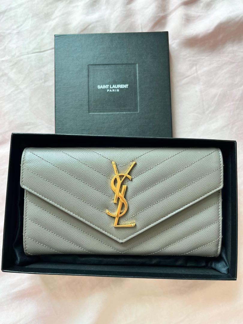 YSL envelope long wallet/WOC, Luxury, Bags & Wallets on Carousell