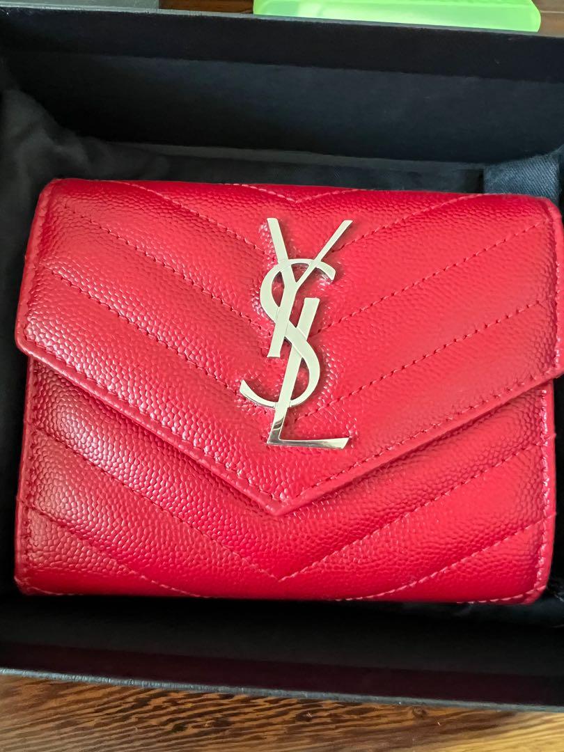 Ysl cheap wallet red