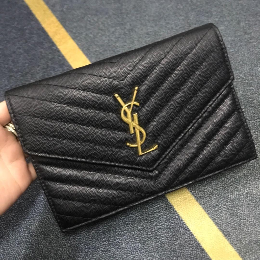 YSL Saint Laurent WOC Large GHW 22cm, Luxury, Bags & Wallets on Carousell