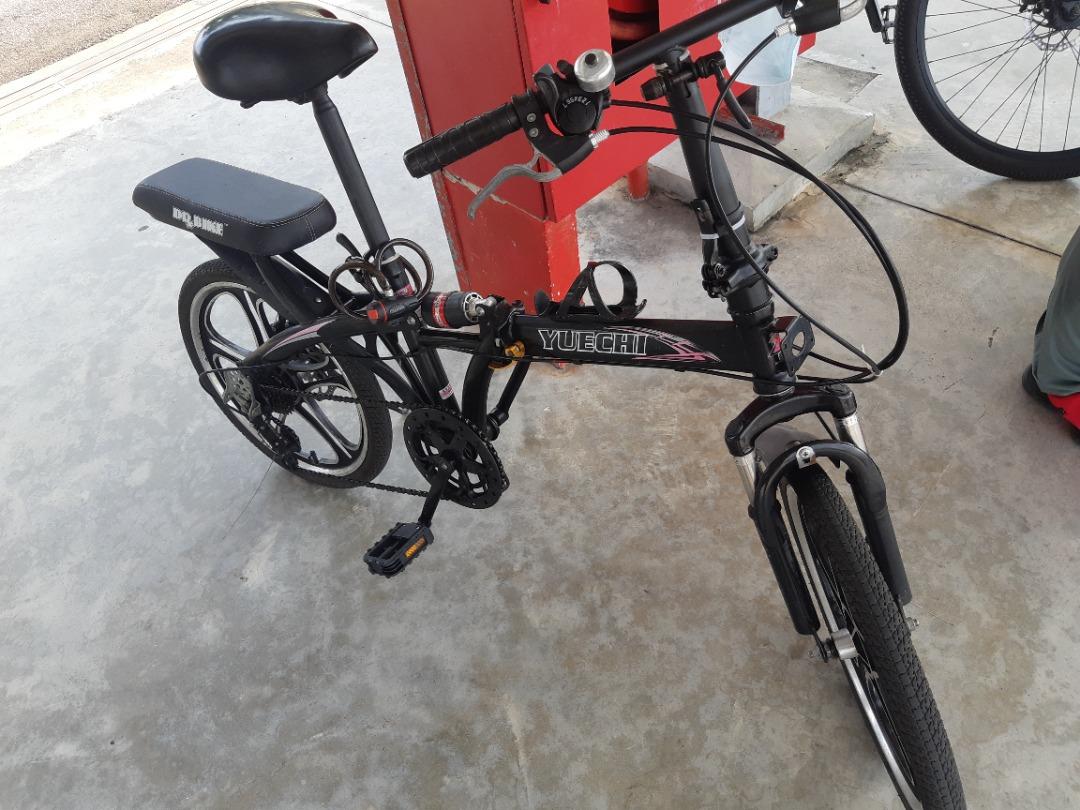 Yuechi folding bike 7 speed, Sports Equipment, Bicycles & Parts