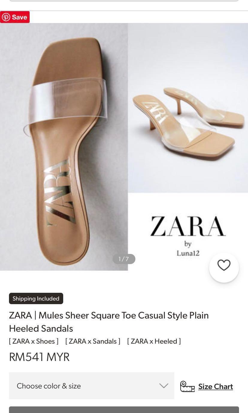 Size chart sandal zara outlet