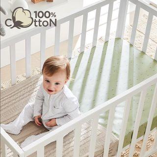 100% Cotton Fitted Cot Sheets