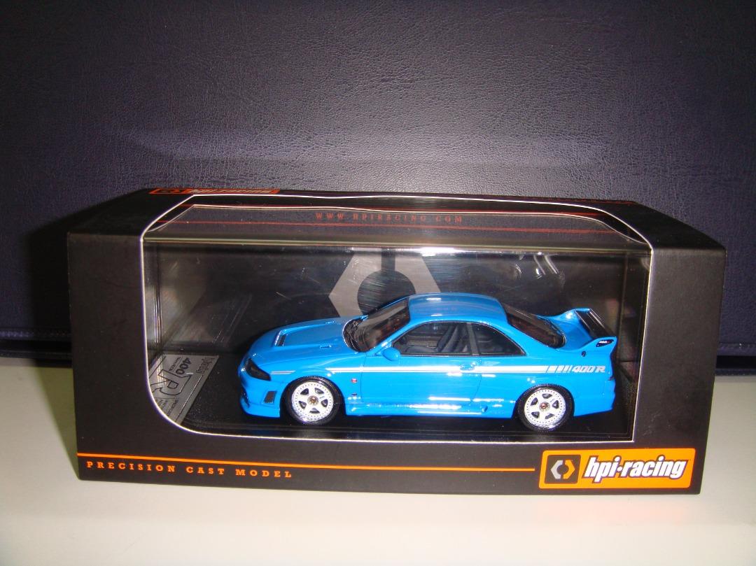 1/43 Nismo 400R (Tuned version of Nissan Skyline GTR R33) in blue by HPI  Models, 興趣及遊戲, 玩具& 遊戲類- Carousell