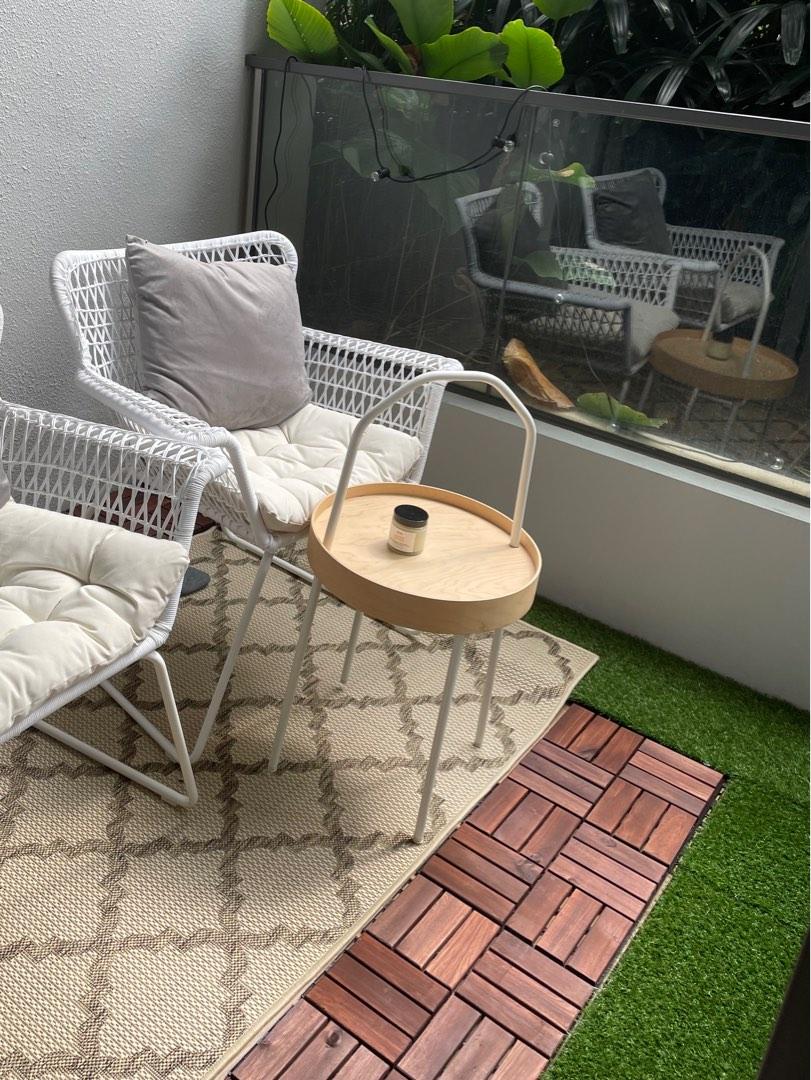 1 Set IKEA Grass Tiles 9 pieces, Furniture & Home Living, Home Decor