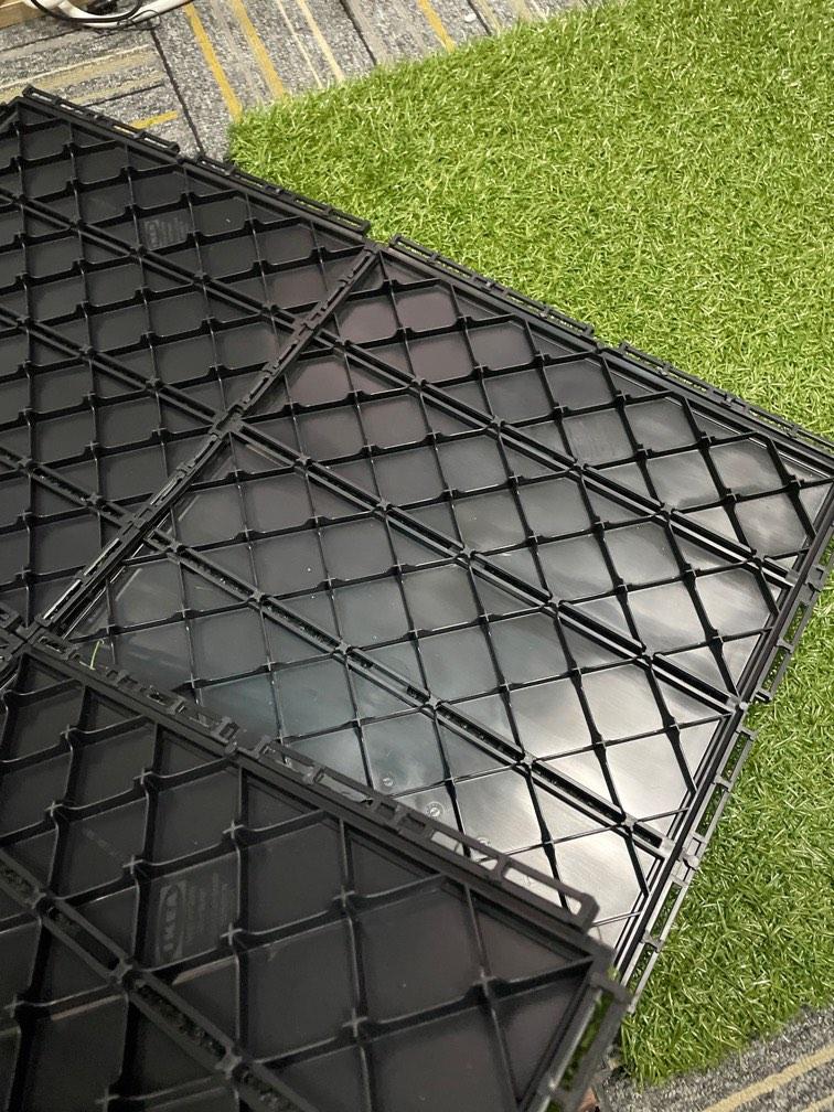 1 Set IKEA Grass Tiles 9 pieces, Furniture & Home Living, Home Decor