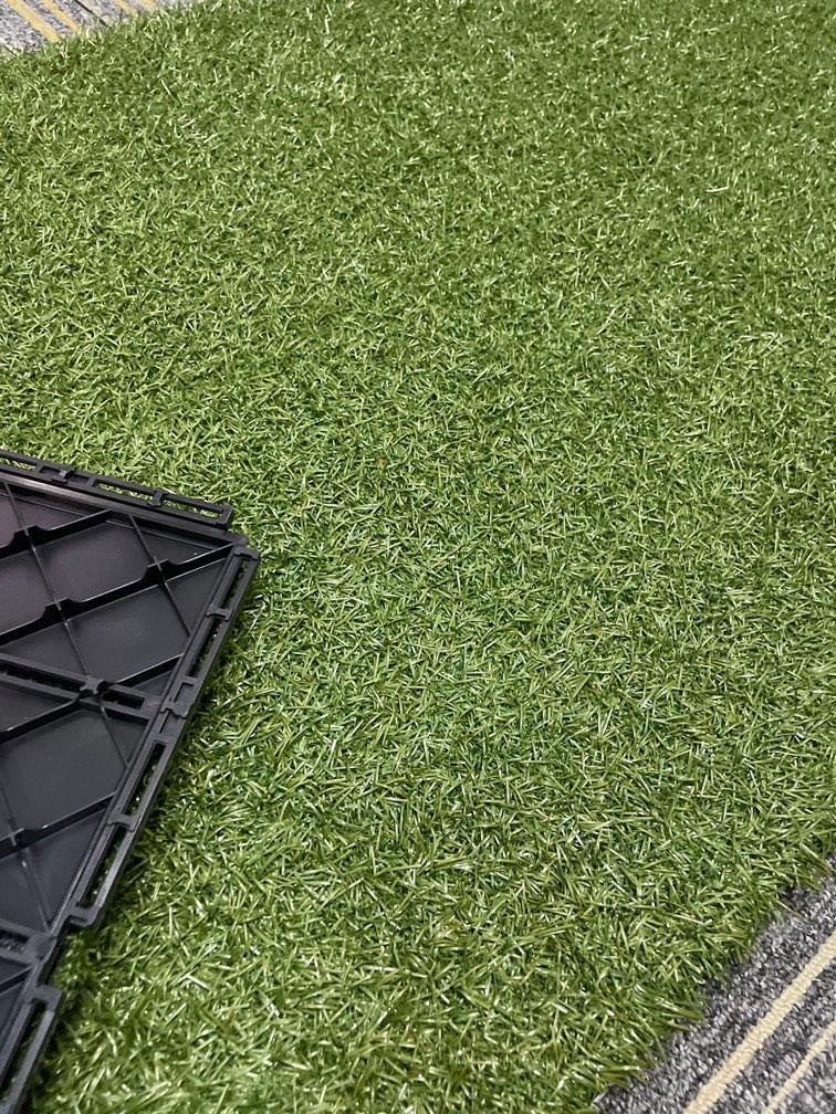 1 Set IKEA Grass Tiles 9 pieces, Furniture & Home Living, Home Decor