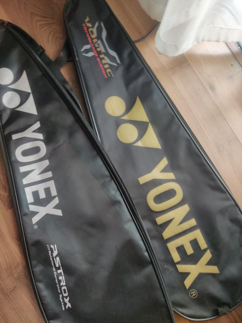 2 Yonex Badminton Racket Covers, Sports Equipment, Sports & Games