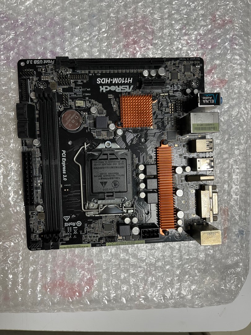 二手 ASROCK H110MHDS H110 DDR4 LGA1151 MATX MB, 電腦＆科技, 桌上電腦 Carousell