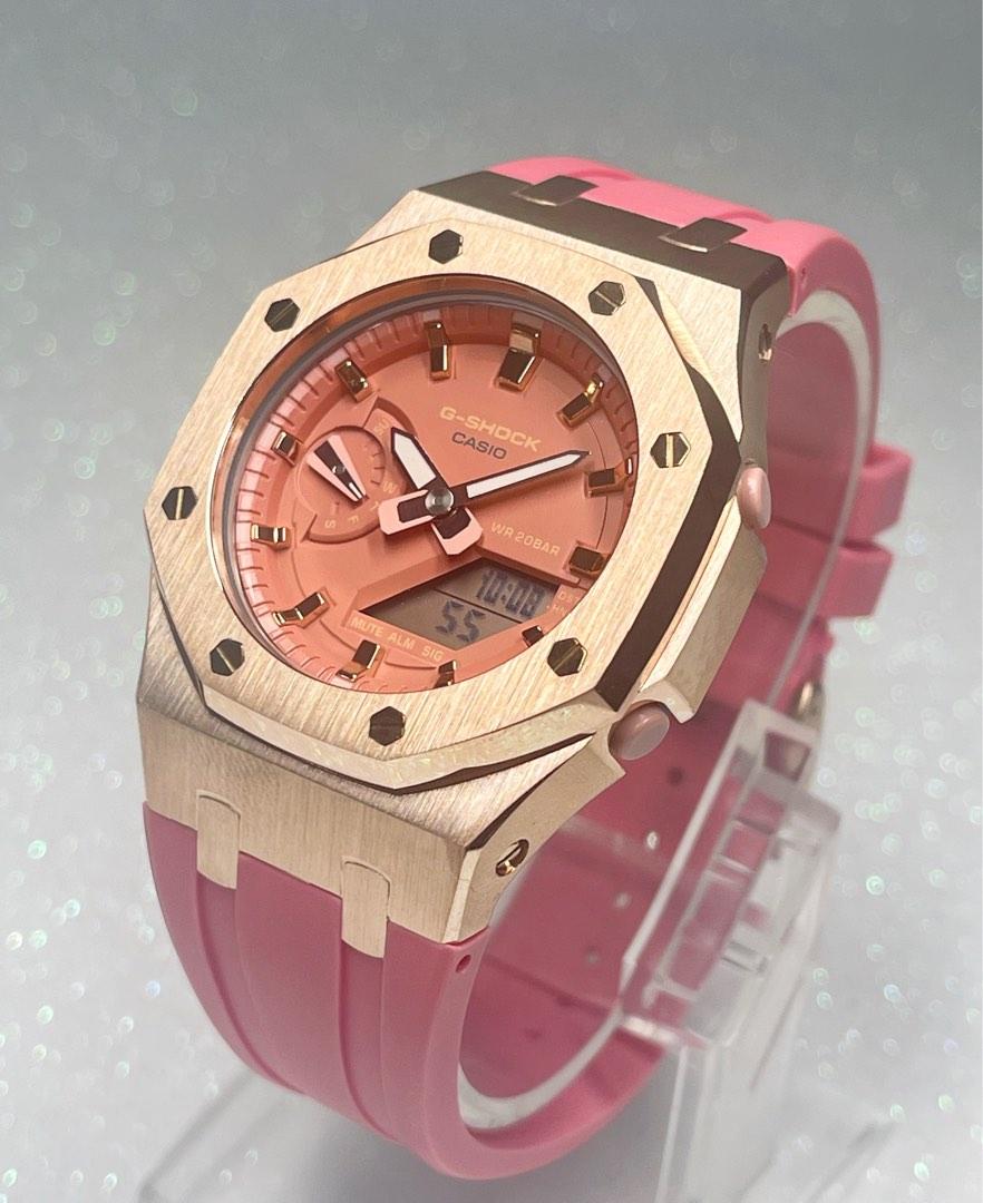 🎟🎟 HOT AND POPULAR MINI OAK GMA-S2100 42MM IN FULL STAINLESS