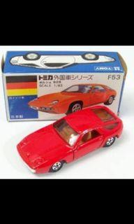 ©️ TOMICA 1.63 F53 ©1990 red PORSCHE 928 vintage Die-cast Metal Made In Japan MIB Working Features Thu SEPTEMBER 1,2022
