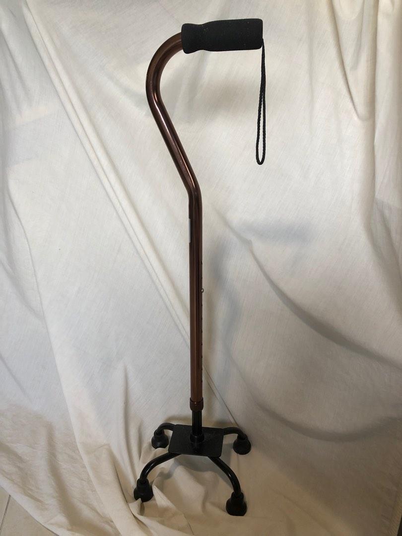 Adjustable Quad Cane Wide Base, Health & Nutrition, Assistive