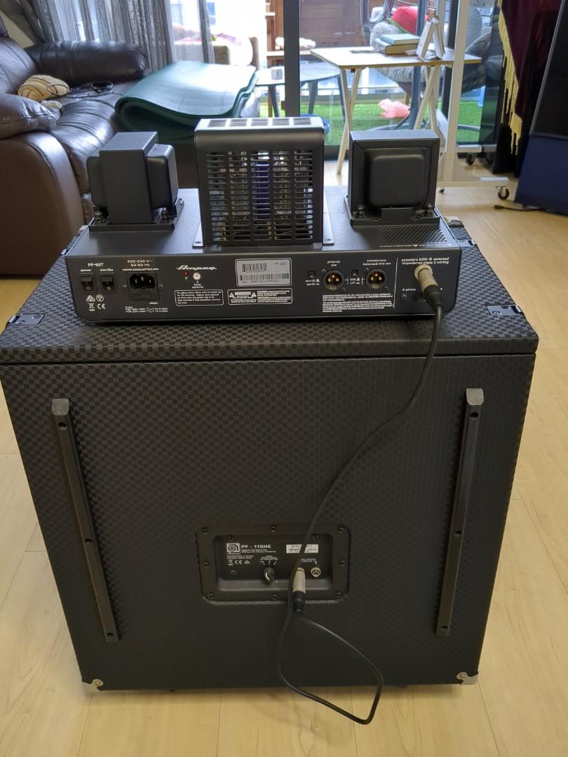 Ampeg PF 50T Tube bass amp amplifier and PF115 HE Cab speaker