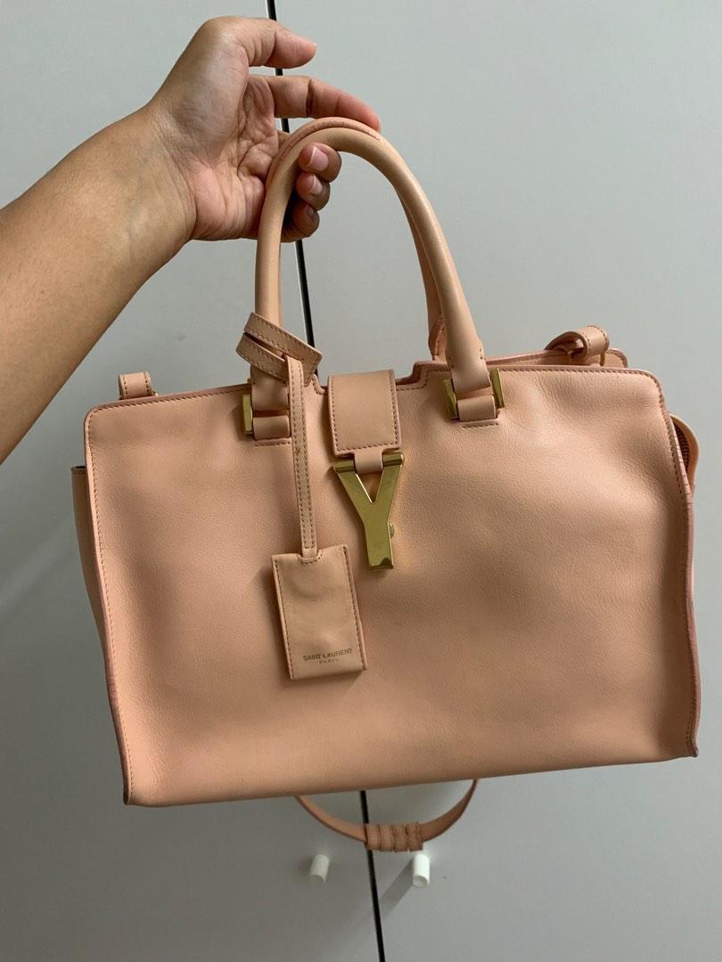 Saint Laurent Paris Peach Leather Medium Cabas Chyc Tote Saint Laurent  Paris