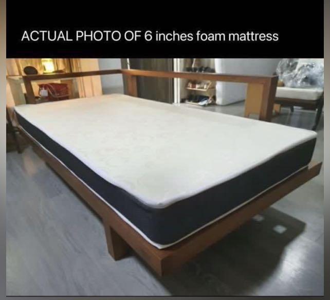 Bedframe / bed + pull out bed / mattress under combo, Furniture & Home