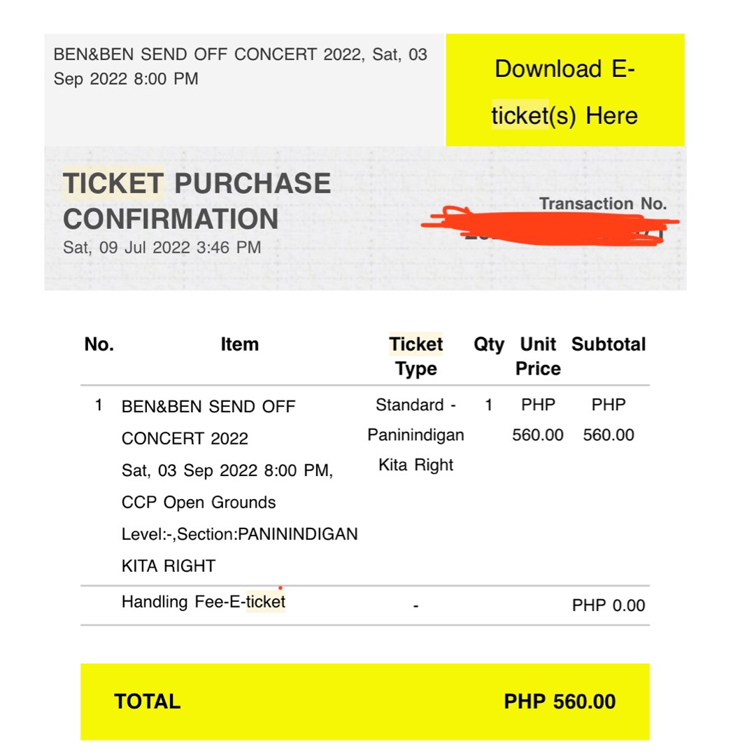 Ben&Ben Ticket Paninindigan Kita Right, Tickets & Vouchers, Event