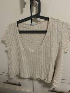Bershka Knitted Cropped Top [Size M]