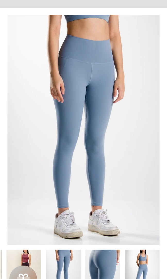Clearance sale * * * Bn anya active cloud classic leggings baby blue,  Women's Fashion, Activewear on Carousell