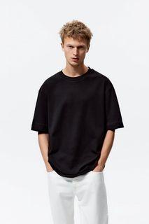 BN Zara Oversized Men Black T-shirt