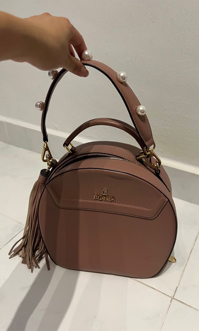 Bonia Round Bag Luxury Bags Wallets on Carousell