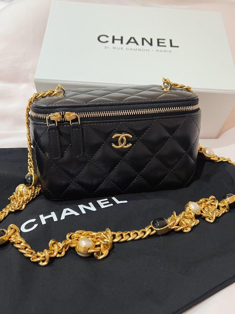 Flash Deal**BN Authentic Chanel Bejeweled Black Vanity, Luxury, Bags &  Wallets on Carousell
