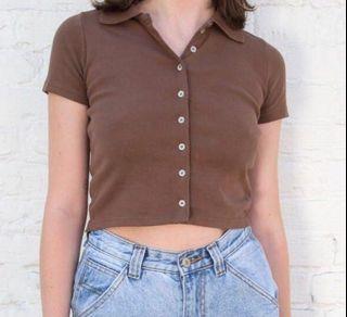brown caroline top