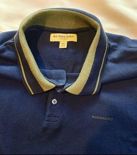 Burberry Navy Blue Polo Shirt