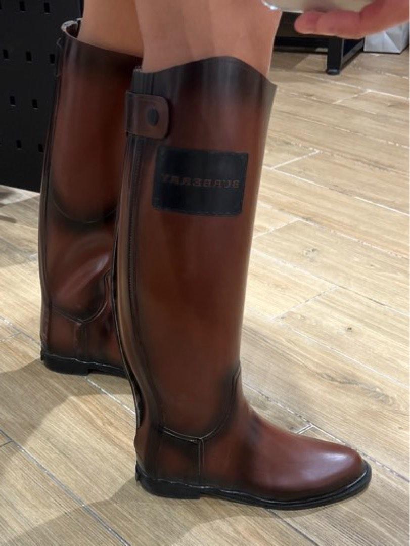 Burberry rain top boots sizing