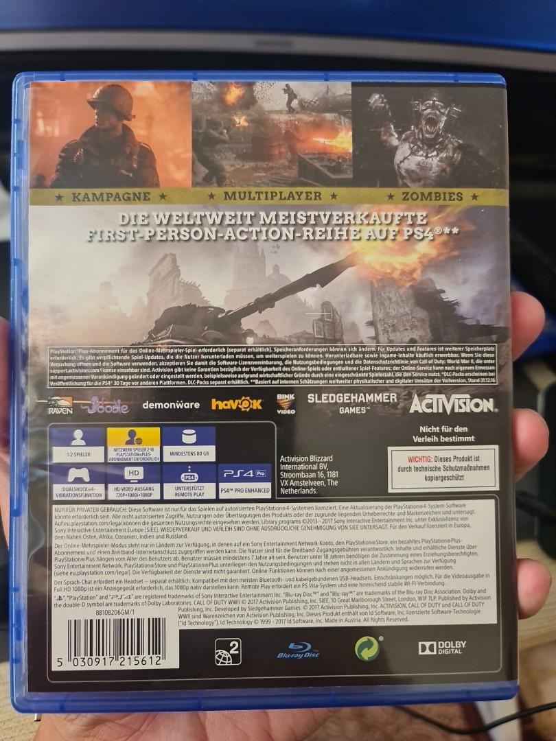Call of duty ww2 ps4 used new arrivals