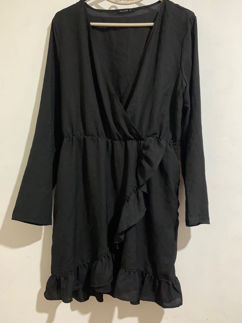 Calliope Wrap dress, Women's Fashion, Dresses & Sets, Dresses on Carousell