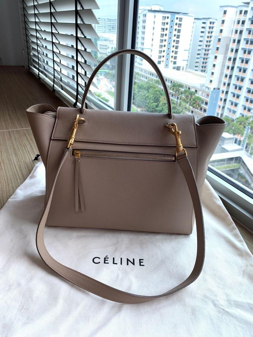 Celine belt bag dark taupe online