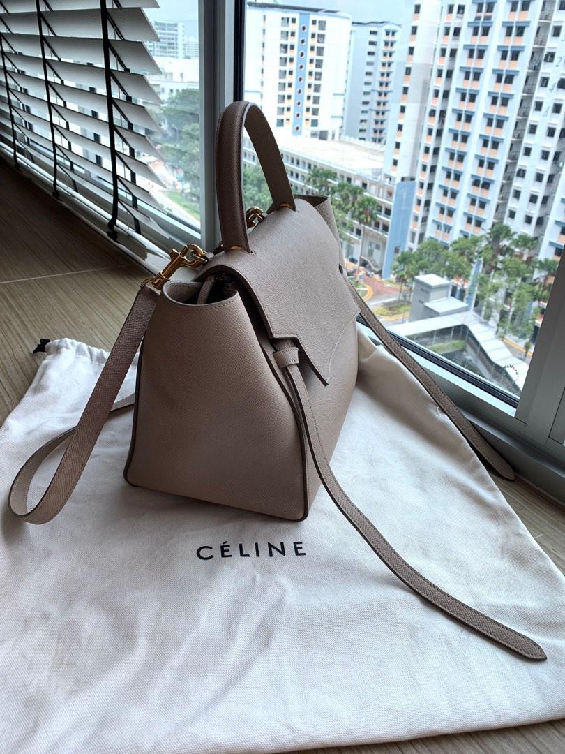 Celine Grained Calfskin Mini Belt Bag Light Taupe