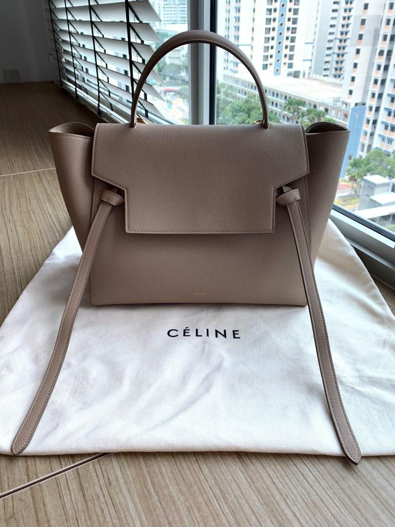 Celine Pico Belt Bag Light Taupe Grained Calfskin Gold Hardware