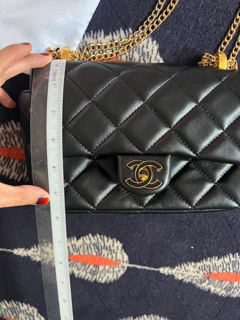 Chanel CC flap bag black small size, Luxury, Bags & Wallets on