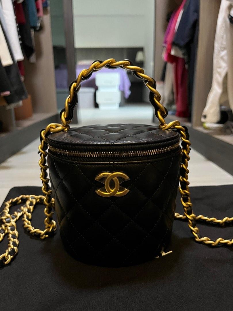 Chanel Vanity Bag with top handle, Luxury, Bags & Wallets on Carousell
